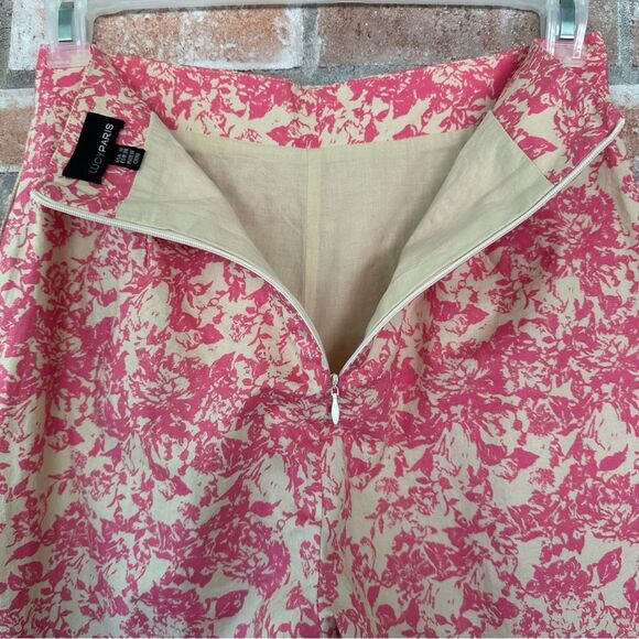 Lucy Paris Kinsey Pink Cream 100% Cotton Ankle Pants Women’s Small - Picture 9 of 11